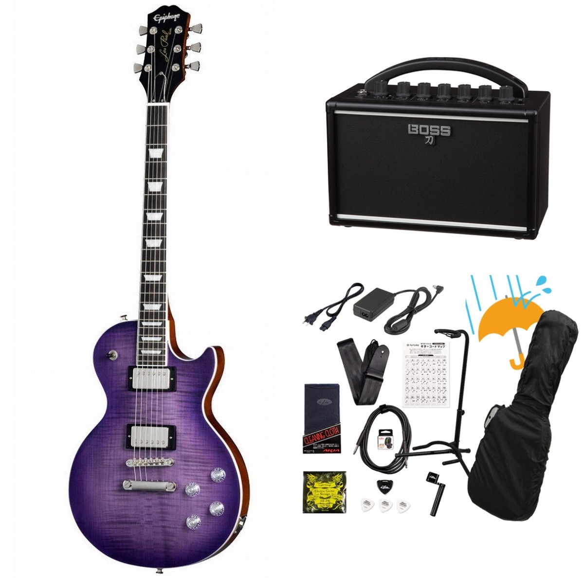 epiphone (エレキギター × パープル)の検索結果 | ギター、アコギ