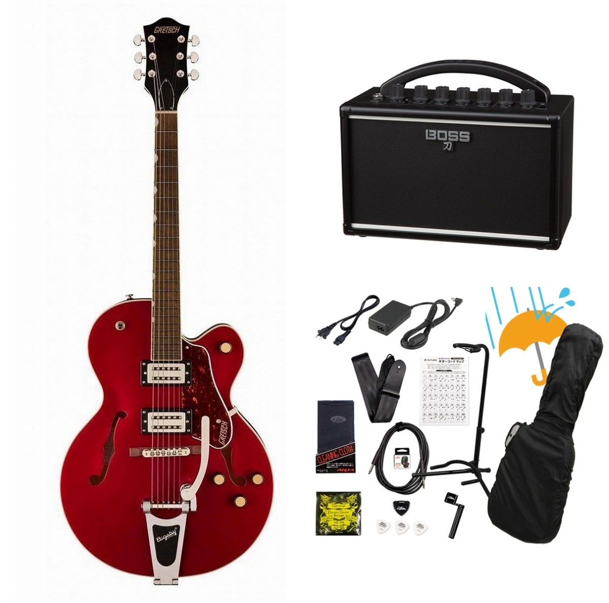 GRETSCH エレキギター ワインレッド ハードケース付き 20 (GRETSCH × レッド)の検索結果 | ギター、アコギ、管楽器などを扱う
