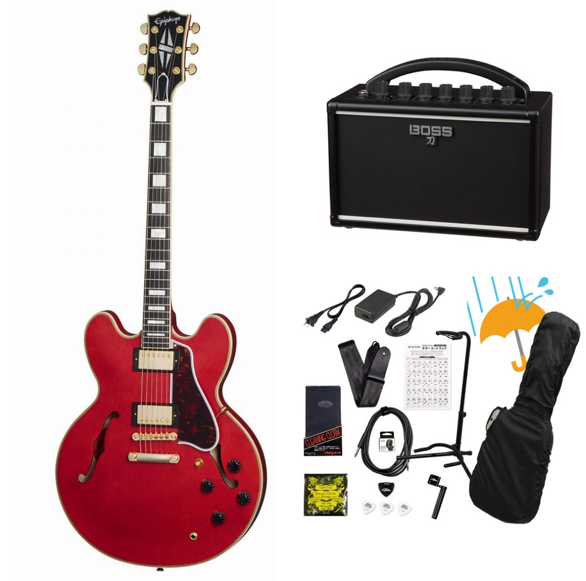 Epiphone / Inspired by Gibson Custom 1959 ES-355 Cherry Red BOSS