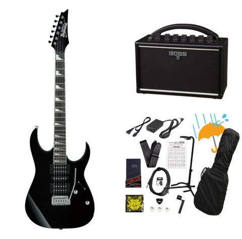 Ibanez / Gio Series GRG170DX Black Night (BKN)  BOSS KATANA MINI アンプ付き13点セット！