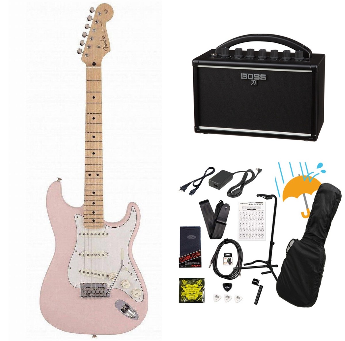 Fender (ストラトキャスタータイプ × FENDER MADE IN JAPAN × ピンク 