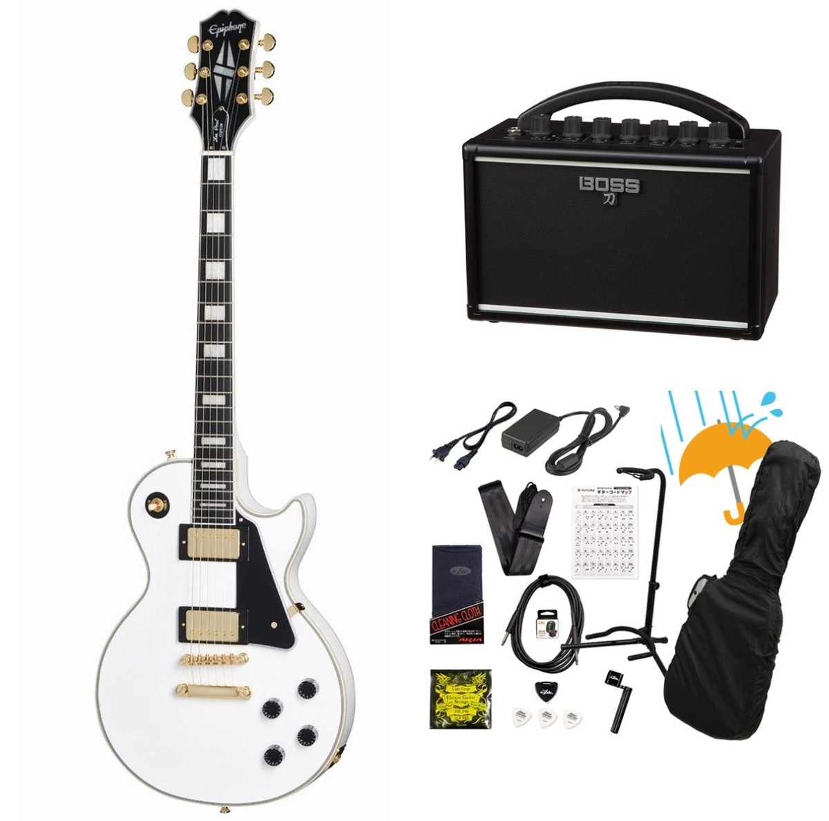 Epiphone / Inspired by Gibson Les Paul Custom Alpine White