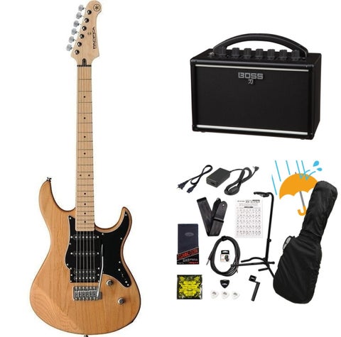 YAMAHA / PACIFICA 112VMX YNS (イエローナチュラルサテン) ブラックピックガード  BOSS KATANA MINI アンプ付き13点セット！