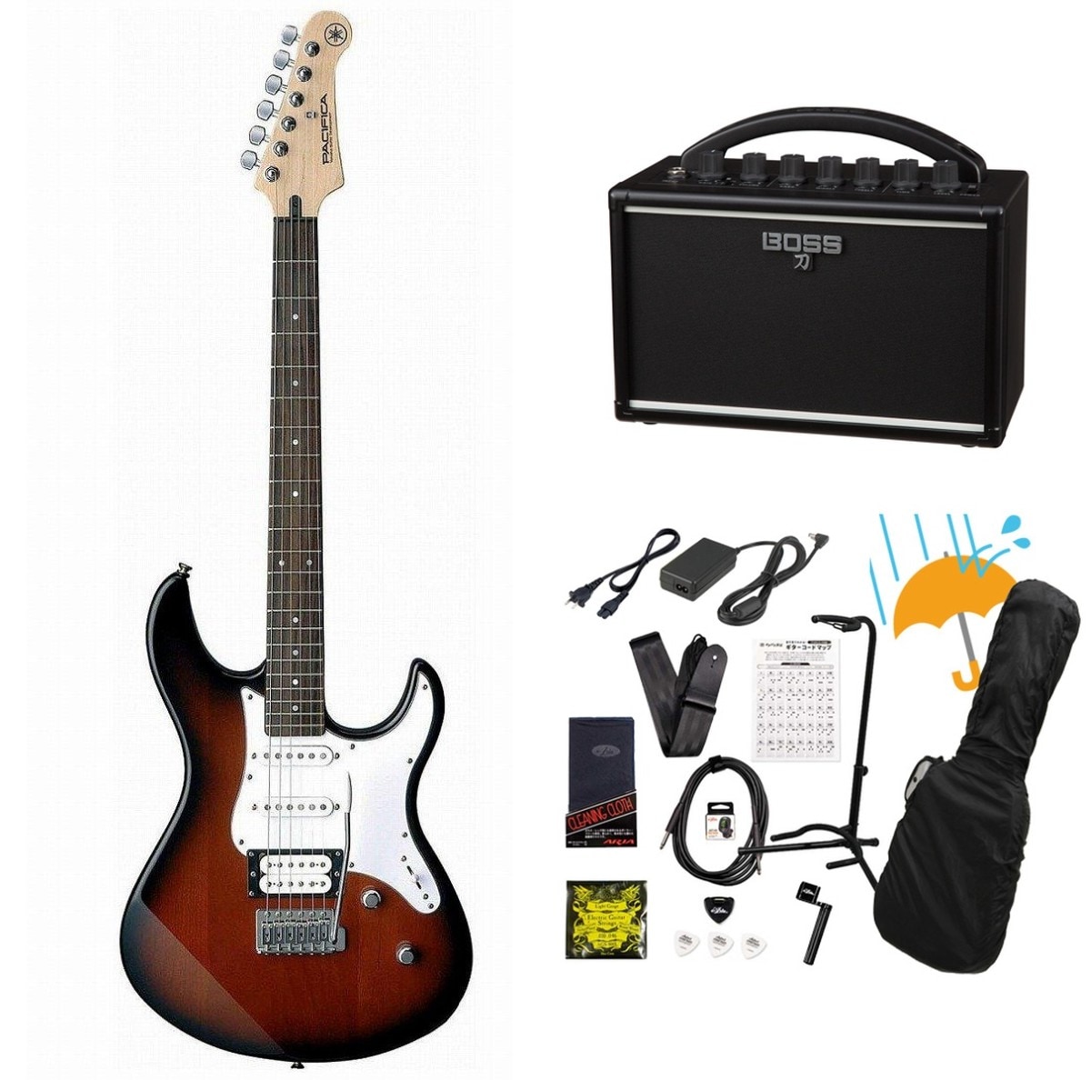 Yamaha Pacifica エレキギター サンバースト YAMAHA PACIFICA112V OVS エレキギター初心者14点セット 【ヤマハ