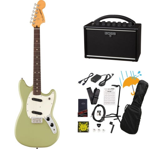 Fender / Player II Mustang Rosewood FB Birch Green   BOSS KATANA MINI アンプ付き13点セット！
