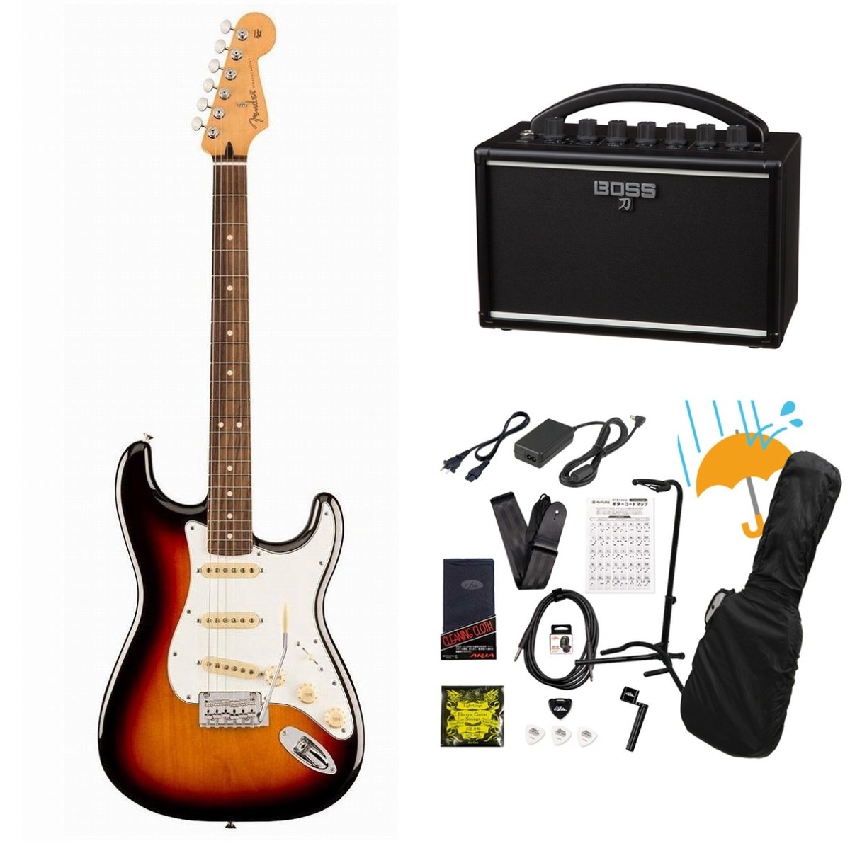 Fender / Player II Stratocaster Rosewood FB 3-Color Sunburst BOSS