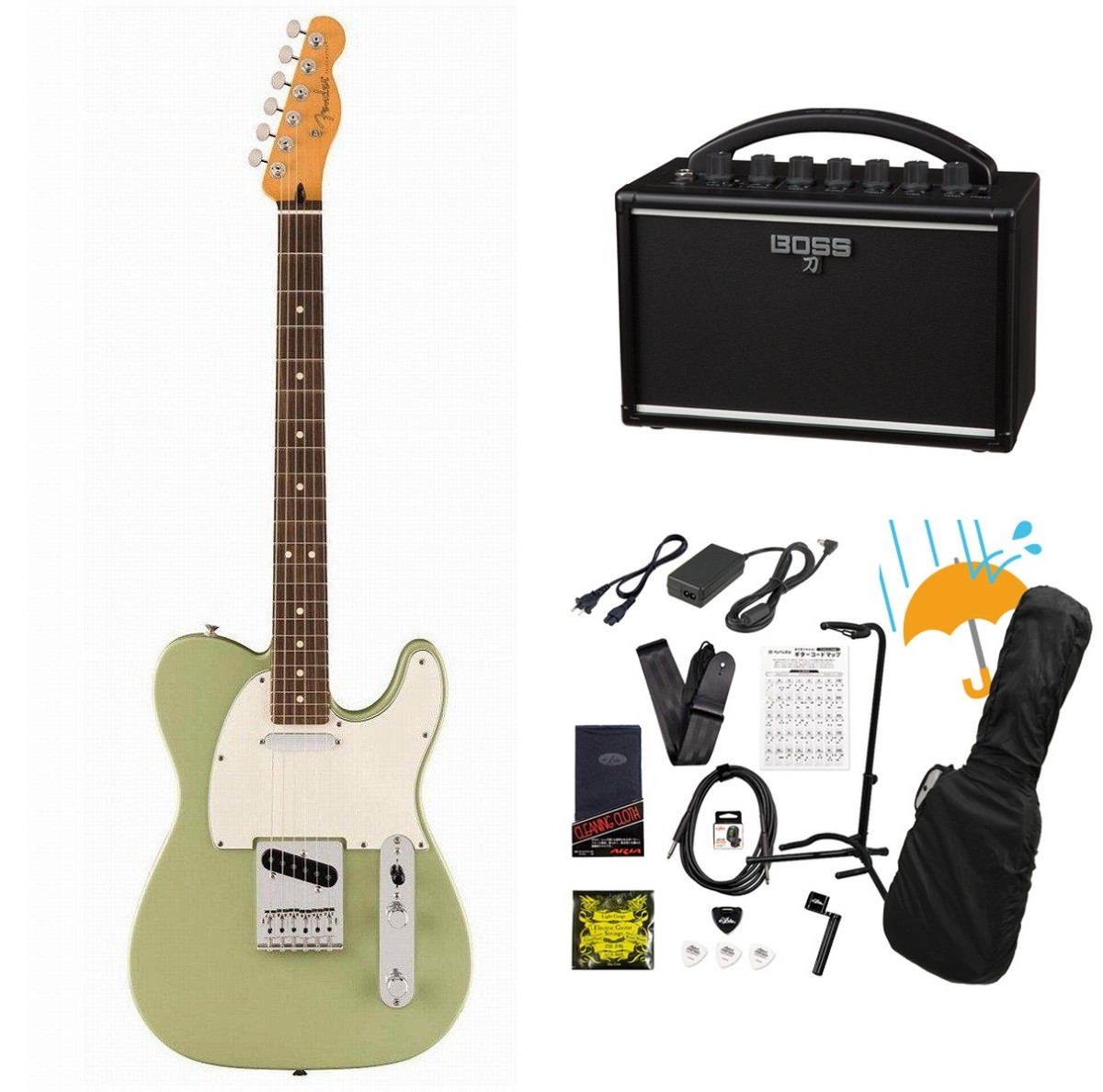 Fender / Player II Telecaster Rosewood FB Birch Green BOSS KATANA