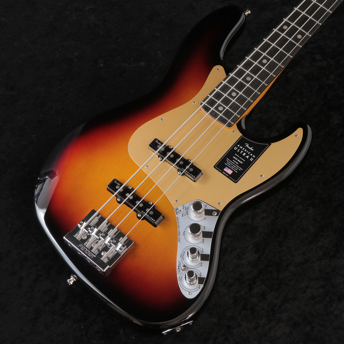 FENDER / American Ultra II Jazz Bass  Ebony Fingerboard Ultraburs （重量:4.36kg） 【御茶ノ水本店】