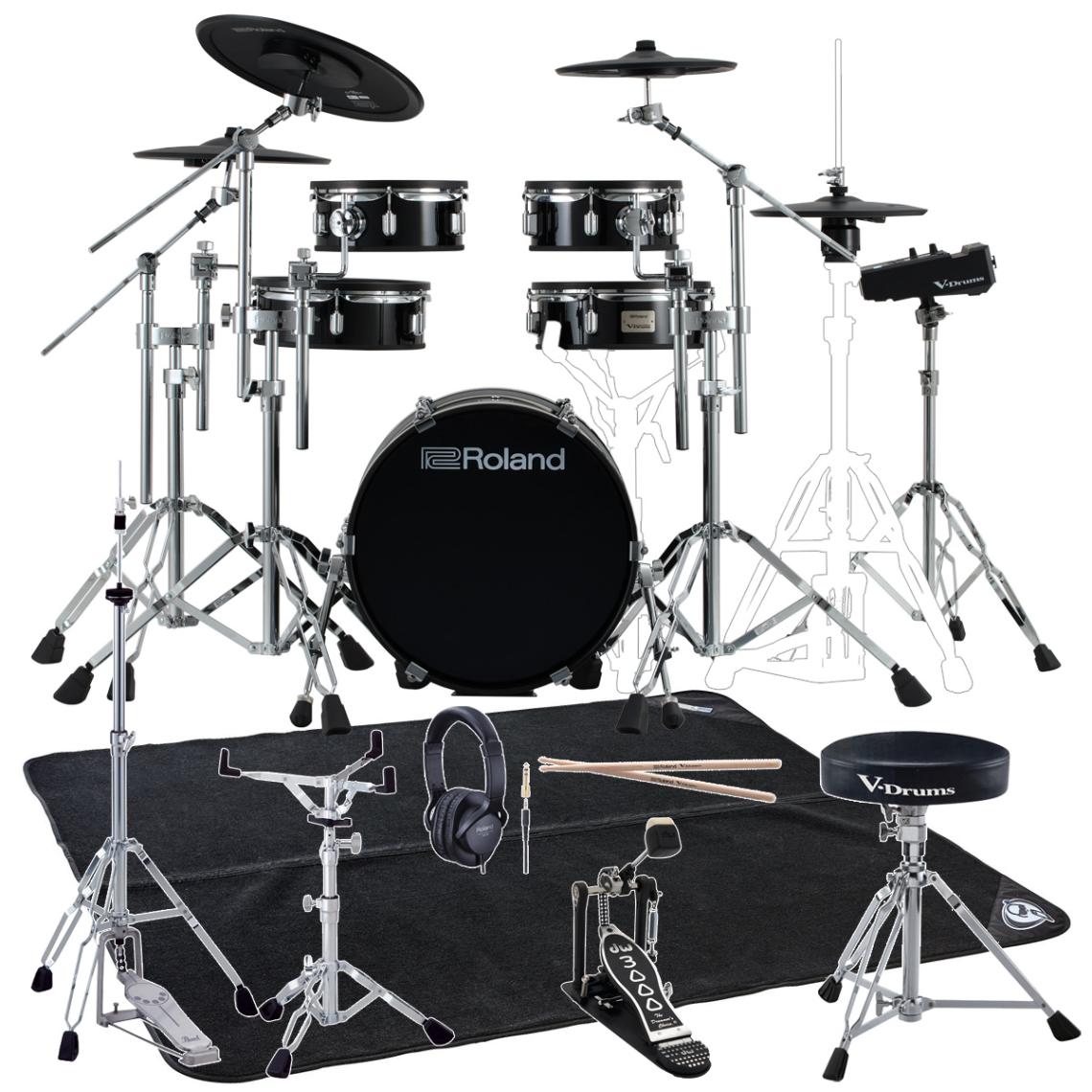 Roland / VAD316 純正イスとDW3000Aキックペダルとプロラケ・マットを採用したフルセット