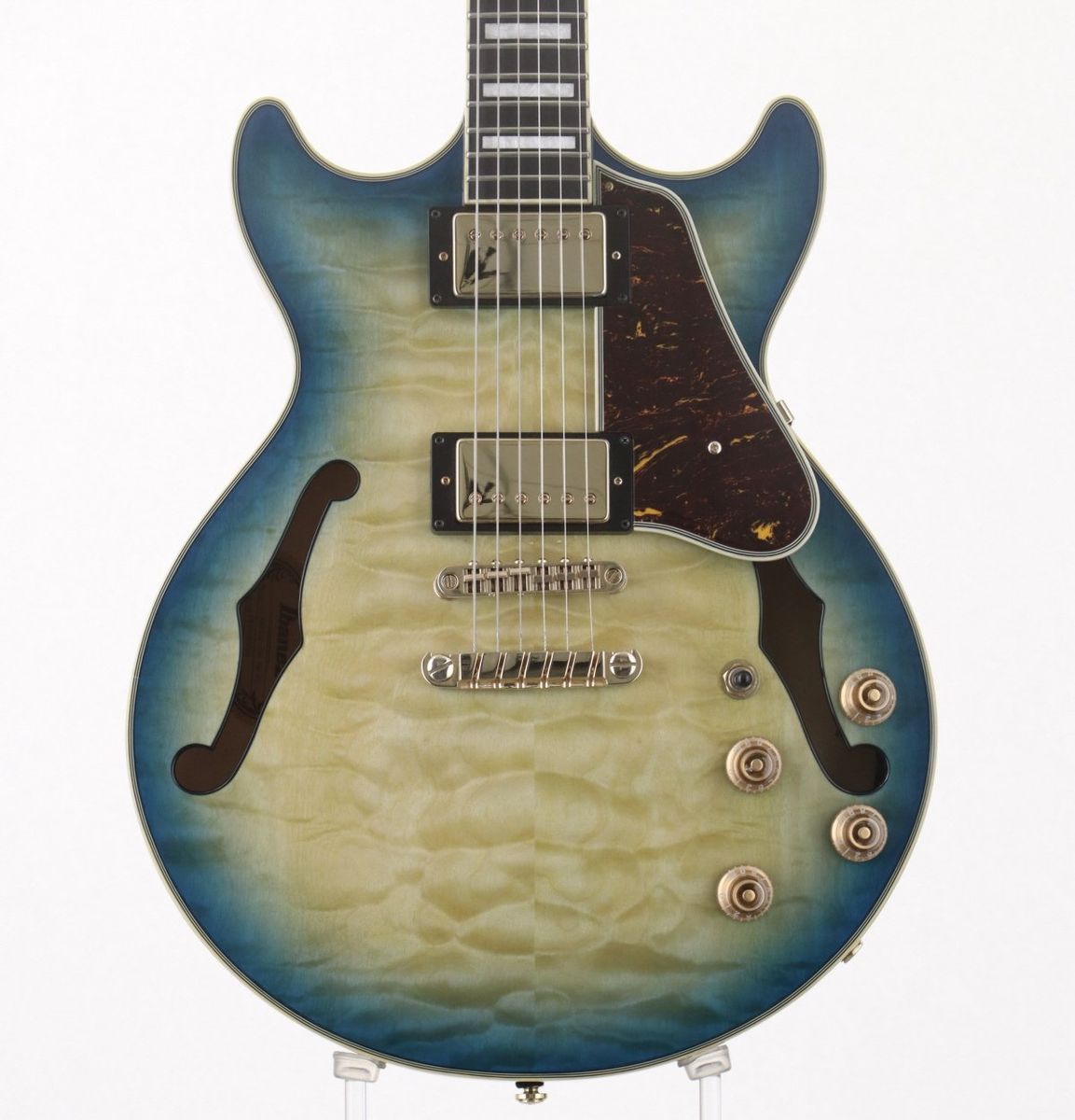 中古】IBANEZ / AM93QM-JBB Jet Blue Burst Artcore Expressionist