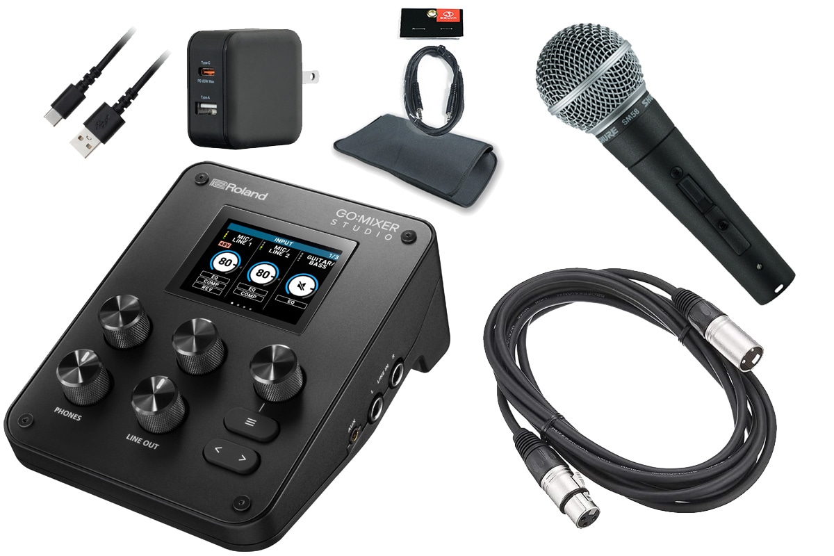 Roland ローランド / GO:MIXER STUDIO [SM58SE ＆ マイクケーブルセット！] オーディオインターフェース