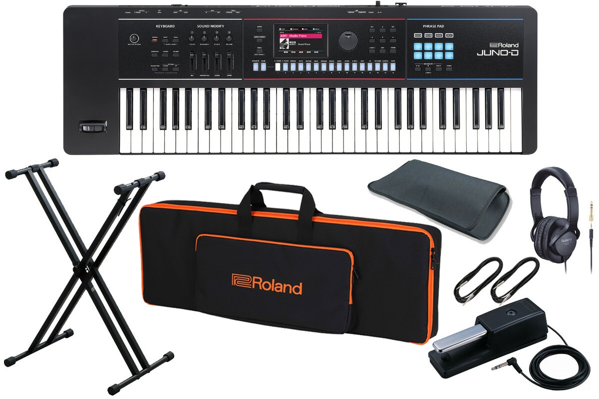 Roland JUNO-Di シンセサイザー 61鍵 ペダル付き Roland ローランド / JUNO-D6 ベロシティー対応 61鍵シンセサイザー