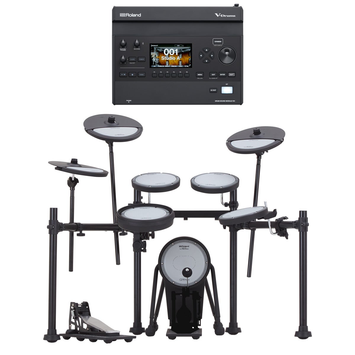 Roland / VQD106PADS + V31音源モジュールセット V-Drums Quiet Design