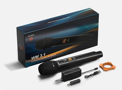 iCON Pro Audio / WM 3.1 ワイヤレス・マイクロフォン・システム (マイク1台)