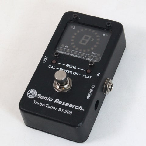 希少 Sonic Research ST-200 チューナー エフェクター 中古】SONIC RESEARCH / ST-200 【渋谷店】 | チューナー機能のみ
