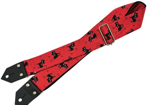 Spice Note / ES-PP50BC/RED BLACK CAT ギターストラップ 【福岡店