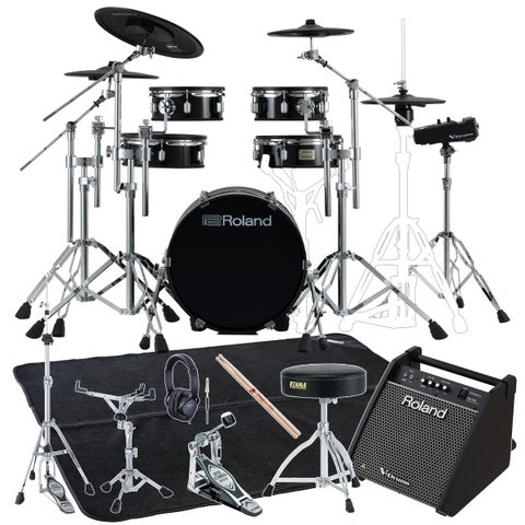Roland / VAD316 TAMAシングルキックペダルとプロラケマットと純正モニタースピーカーPM-100のエクストラ・セット