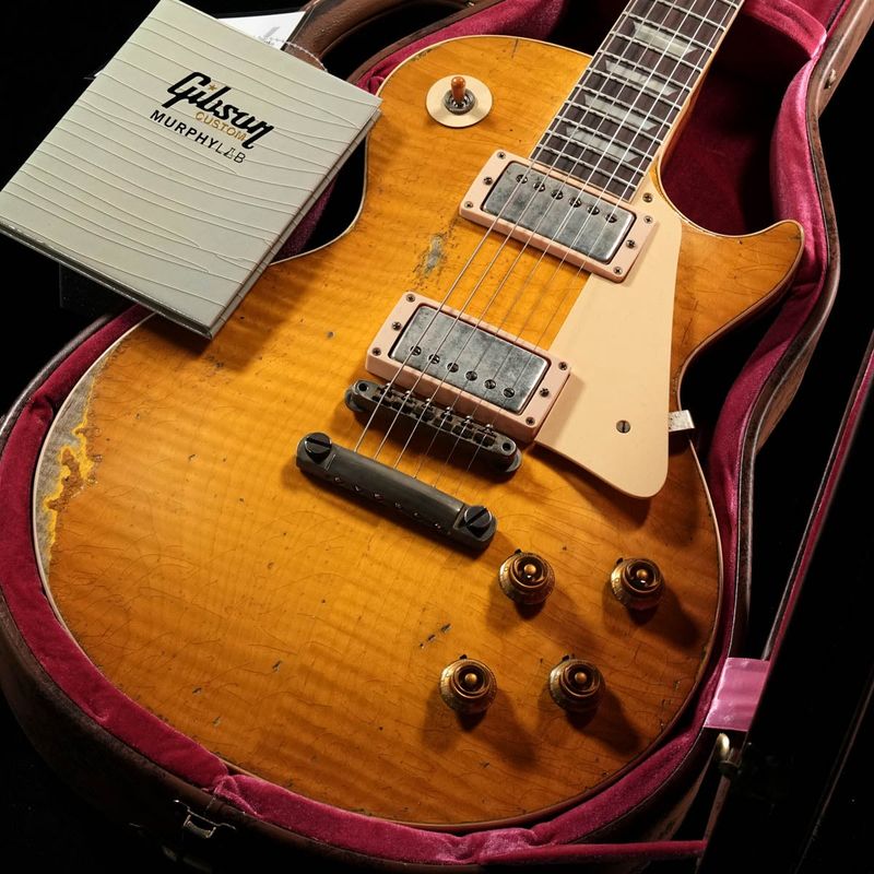 本日限定値下 Gibson Custom Murphy Lab 認定証 & 付属 Gibson Custom / Murphy Lab 1959 Les Paul Standard Ultra Heavy Aged