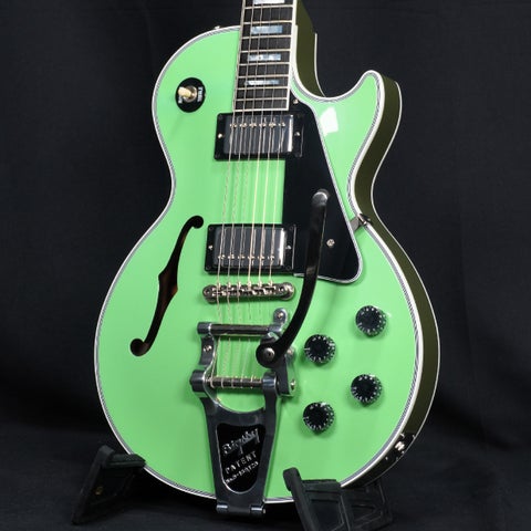 GIBSON CUSTOM / Order Model Les Paul Custom F-Hole w/Bigsby Gloss Two Tone Green  【御茶ノ水本店FINEST GUITARS】