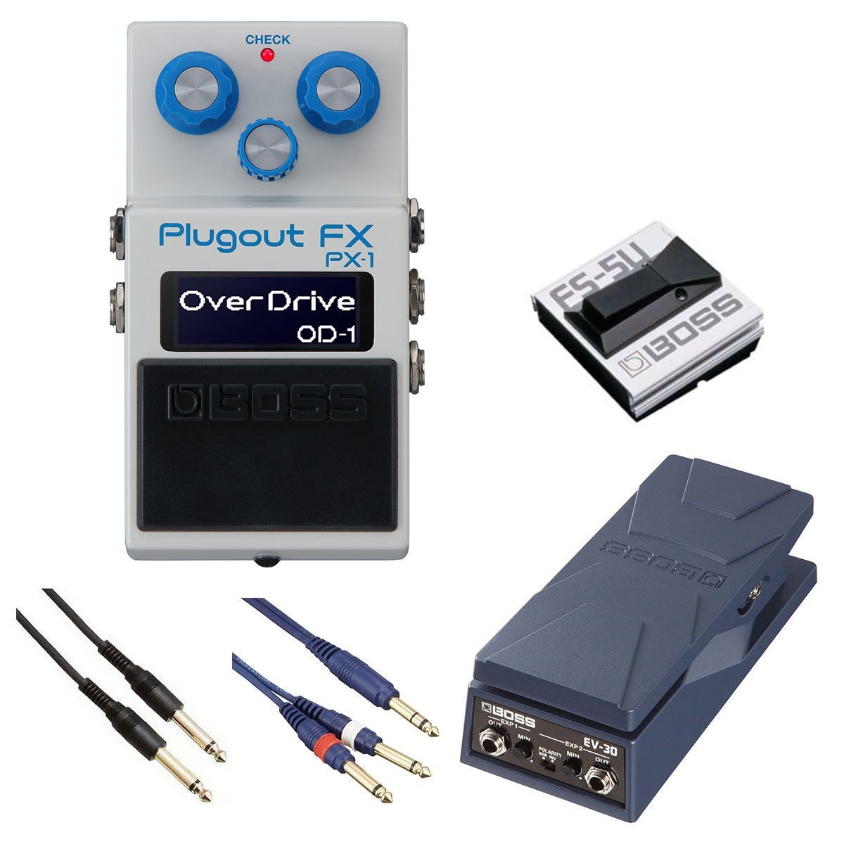 BOSS / PX-1 Plugout FX [自由自在にサウンドメイクセット] FS-5U + EV