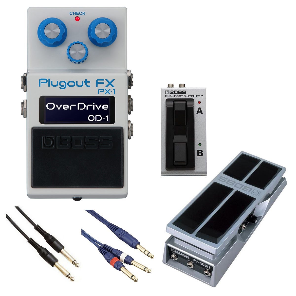 BOSS / PX-1 Plugout FX [自由自在にサウンドメイクセット] FS-7 + FV
