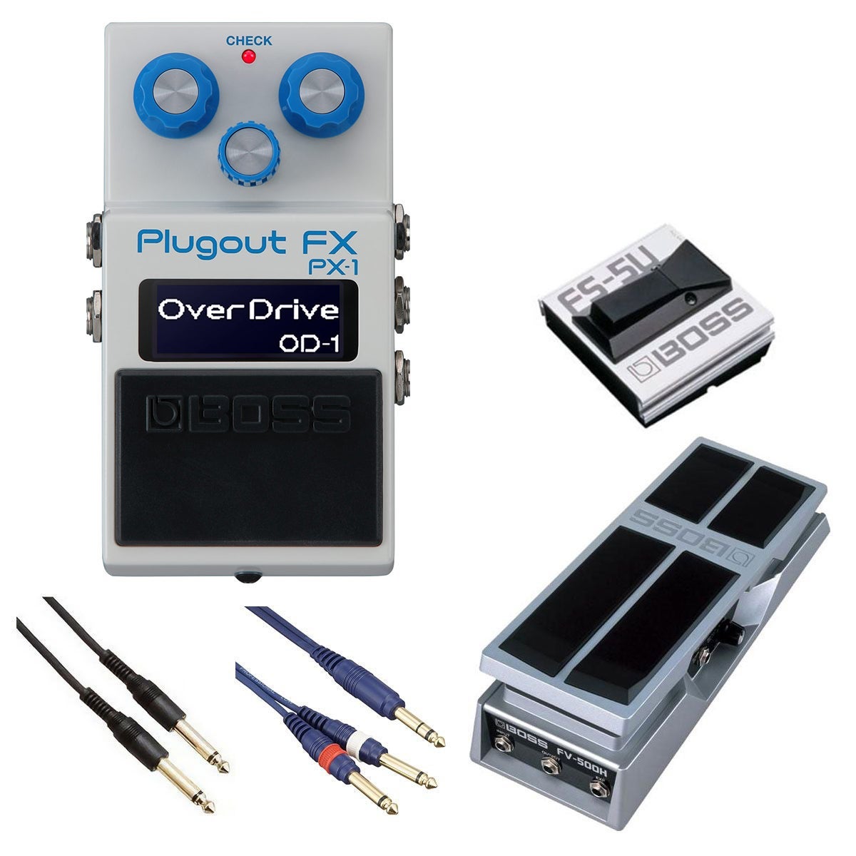 BOSS / PX-1 Plugout FX [自由自在にサウンドメイクセット] FS-5U + FV