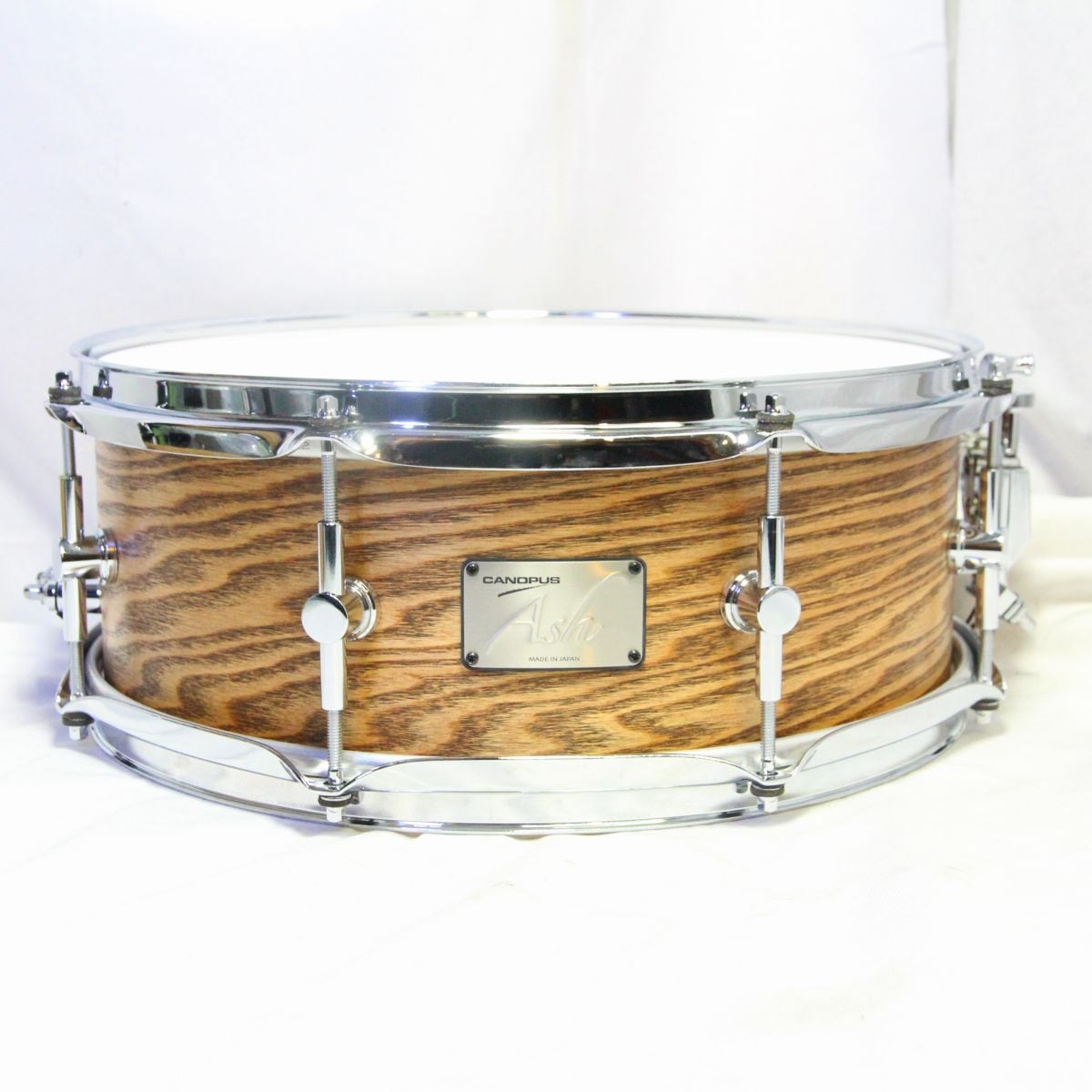 中古】CANOPUS / AH-1455 ASH Snare Drum Natural Grain Ash Oil 14x5