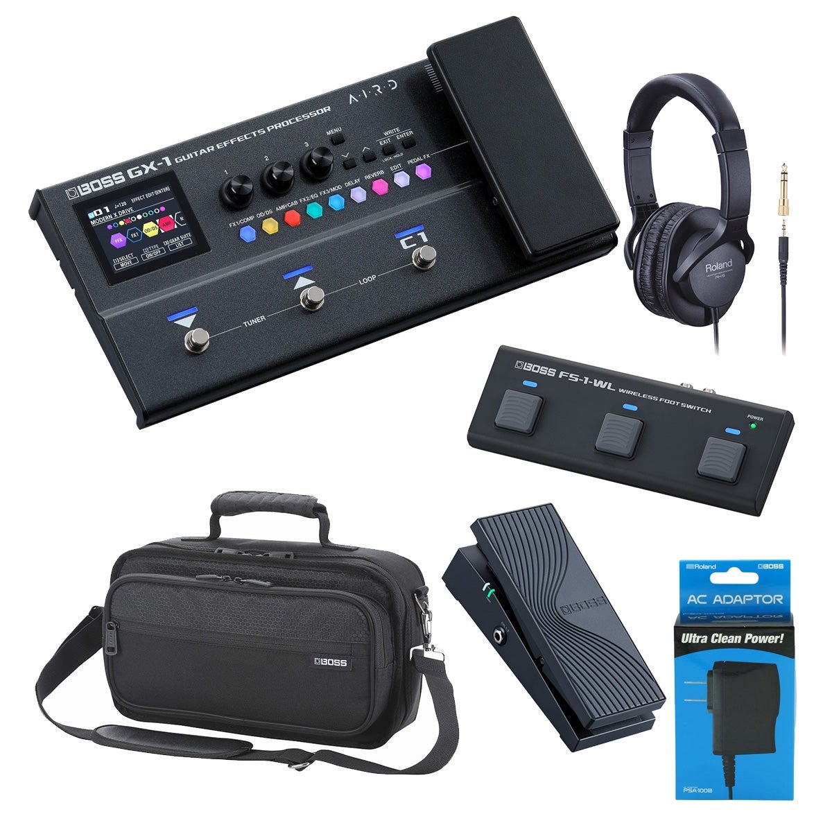 GX-1 ワイヤレスヘッドフォンセット BOSS / GX-1 Guitar Effects Processor ［Bluetoothオールインワン