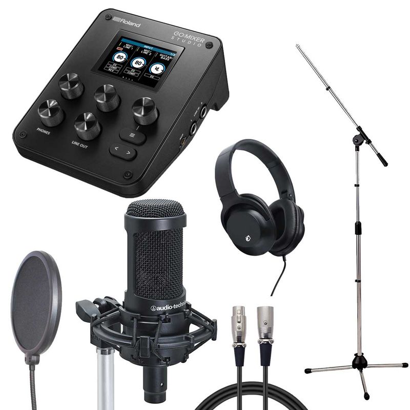 Roland GO:MIXER STUDIO × audio-technica AT2050 【配信