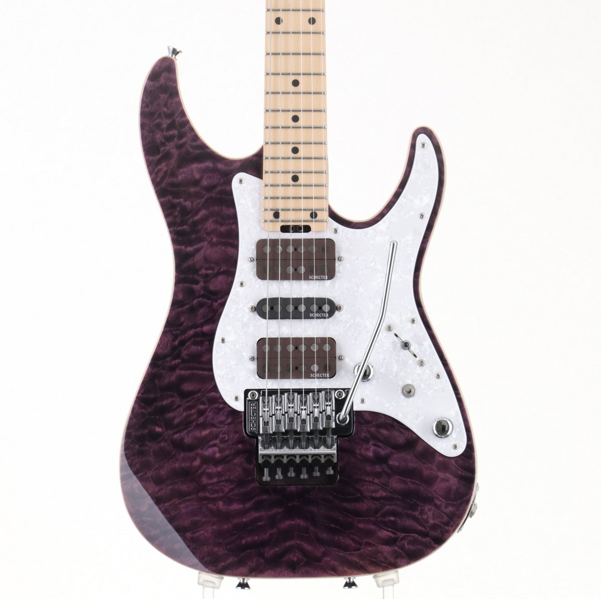 Schecter SD-2-24 美品 PU交換済(中古ダンカン、ディマジオ SCHECTER SD-2-24 AS Mod DiMarzio PUマウント（中古）【楽器検索