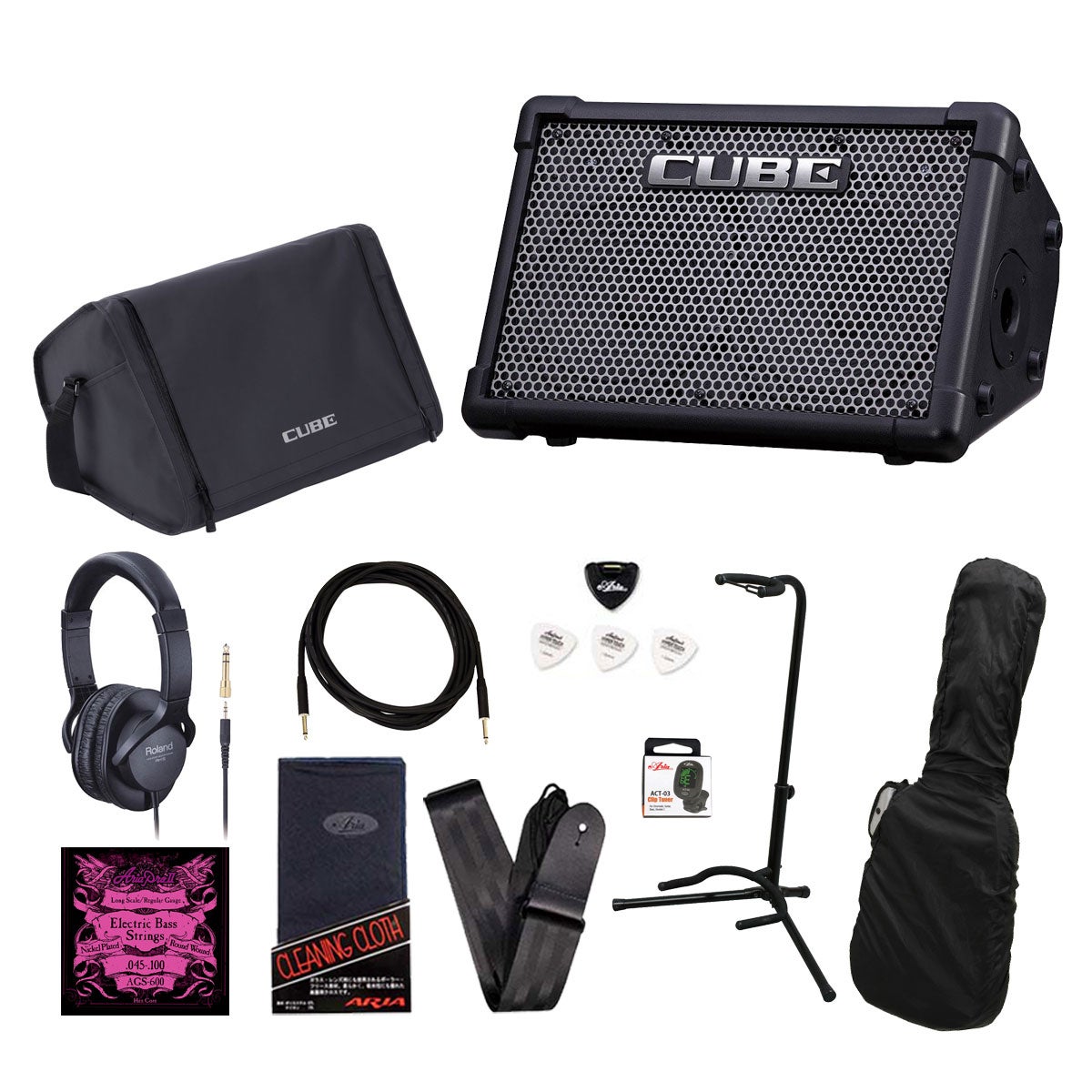 PRS SE とRoland cubeのセット Roland / CUBE Street EX Battery-Powered Stereo Amplifier