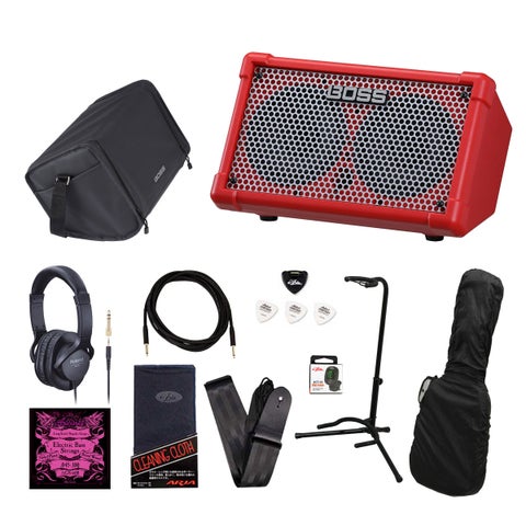 BOSS / CUBE Street II Battery-Powered Stereo Amplifier Red [ベーシスト向けバンドルセット]  ベース本体購入の際の同時購入おすすめ！