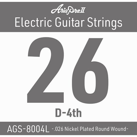 Aria Pro II / AGS-8004L 026W Single Strings（バラ弦）エレキギター弦