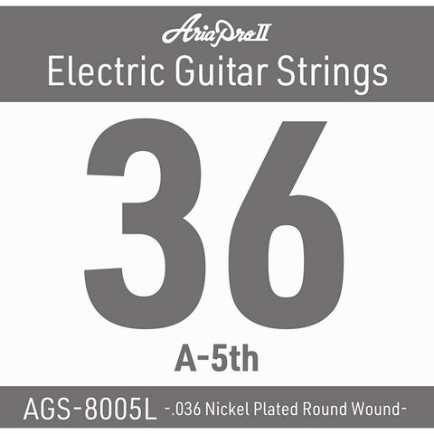 Aria Pro II / AGS-8005L 036W Single Strings（バラ弦）エレキギター弦