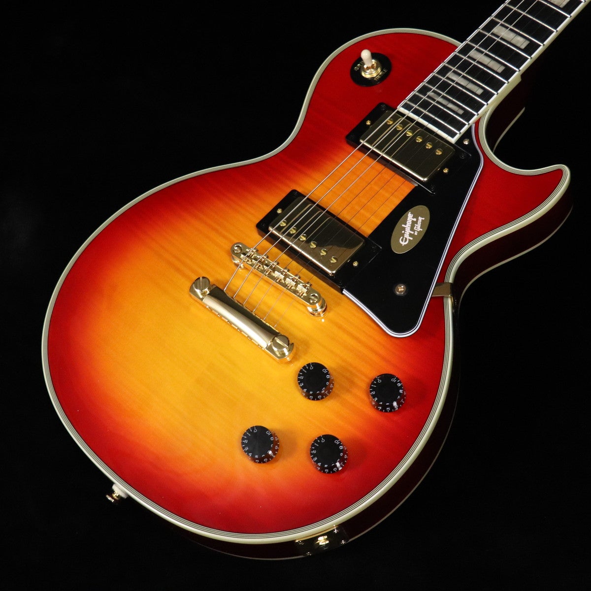 Fシリアル Epiphone レスポール 　チェリーサンバースト Epiphone / Inspired by Gibson Les Paul Custom Figured Heritage