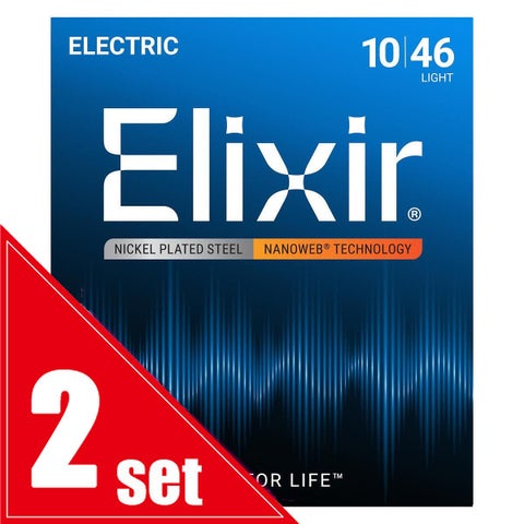Elixir / NANOWEB with ANTI-RUST #12052 Light 10-46 2set エレキギター弦【横浜店】