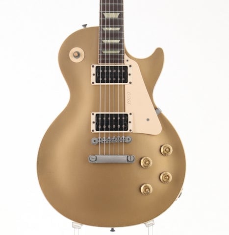 gibson レスポール (ゴールド × B：かなり、傷＆使用感はあるが、通常