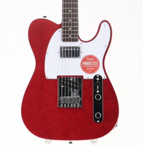 【中古】Squier by Fender / Affinity Series Telecaster FMT SH Laurel Fingerboard White Pickguard Crimson Red Transparent 【池袋店】