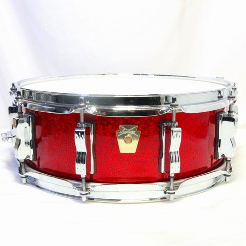 中古】LUDWIG / LS401XX27 Classic Maple Red Sparkle 14×5 ラディック 