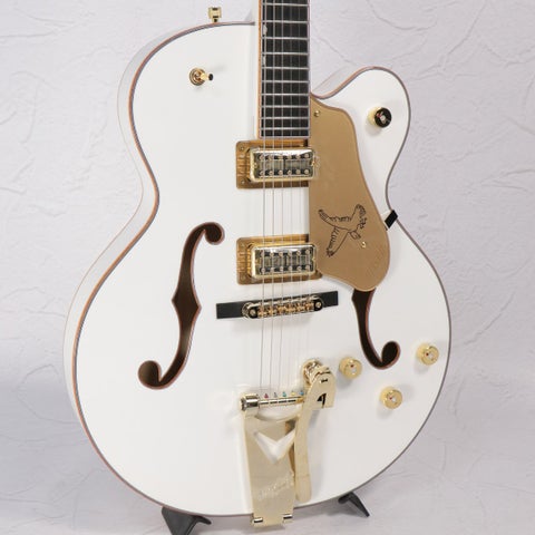Gretsch / Synchromatic Falcon Hollow Body Single-Cut with Bigsby Ebony Snowcrest White 【S/N CYGC25120174】【名古屋栄店】