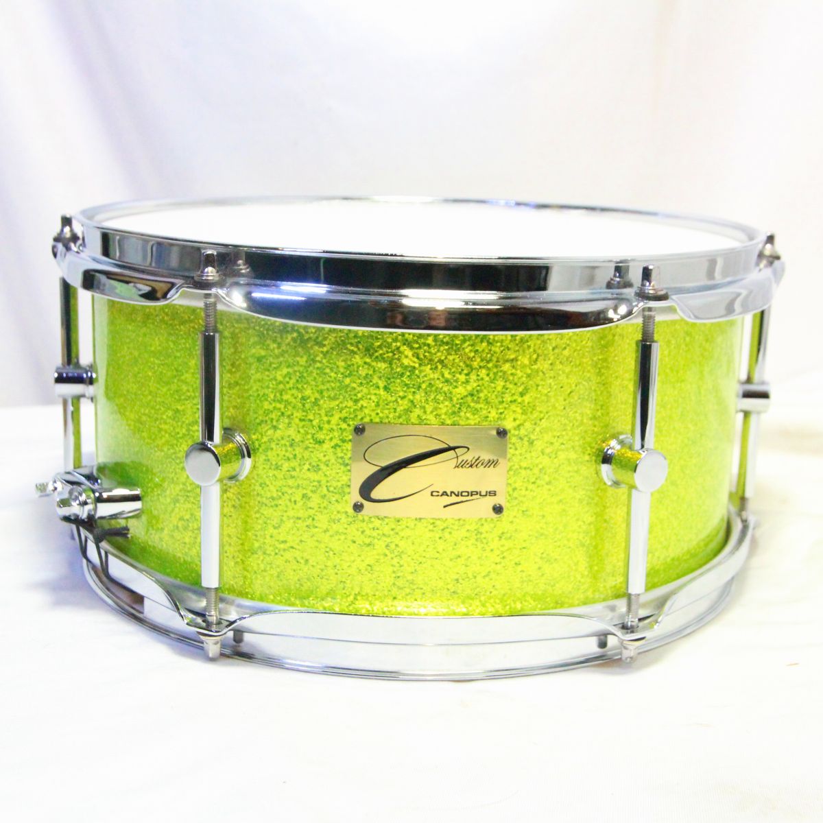 中古】CANOPUS / MP-1260 CUSTOM Snare Mint Green Sperkle 12×6