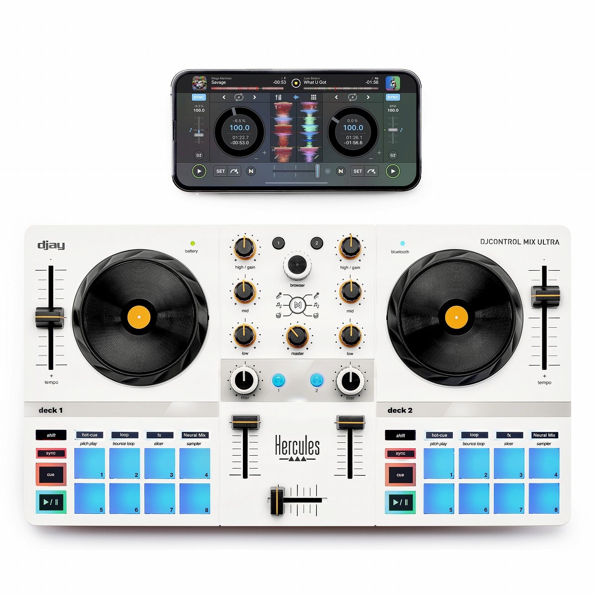Hercules / DJControl Mix Ultra DJコントローラー | iOS対応DJ
