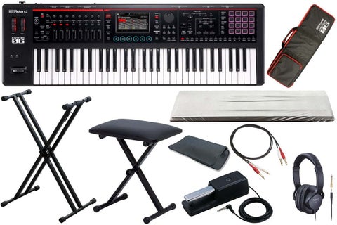 Roland / FANTOM-06 X型キーボードスタンド＆ベンチ＆ケーブル＆ダスト