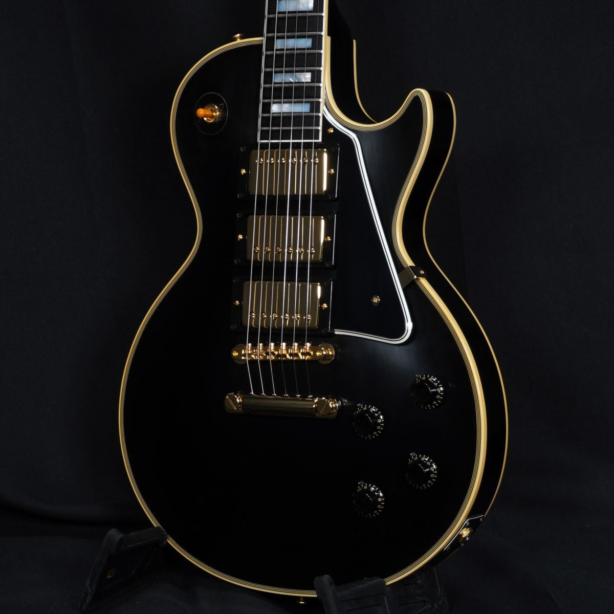 メーカー不明レスポールタイプ　3ピックアップ使用 パーツ無し GIBSON CUSTOM / 1957 Les Paul Custom 3-Pickup VOS Ebony 【御茶ノ水