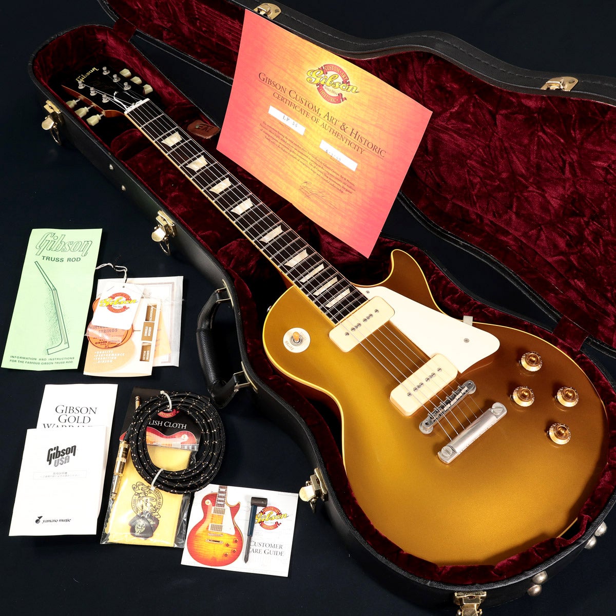 中古】Gibson Custom / 1956 Les Paul Gold Top Reissue BZF Antique