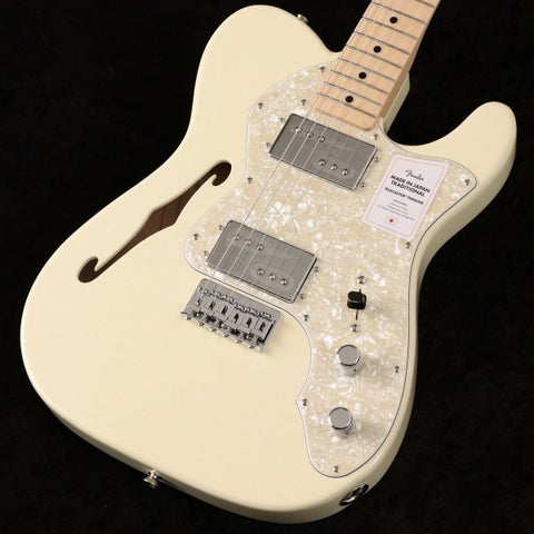 FENDER / Made in Japan Traditional 70s Telecaster Thinline Maple Fingerboard Olympic White(重量:2.85kg) 【御茶ノ水本店】