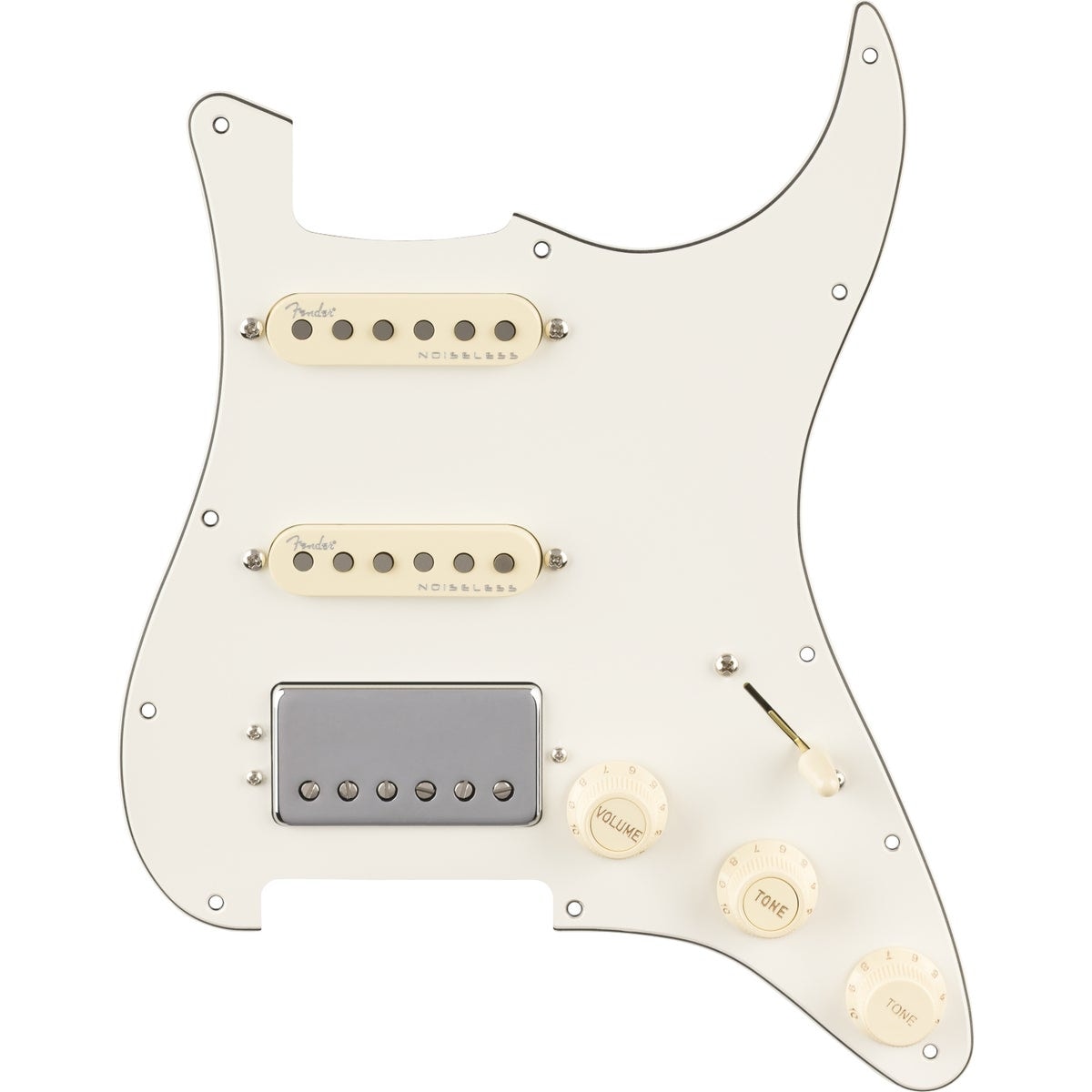 Fender / Pre-Wired Strat Pickguard Quadra Tap/Ultra Noiseless HSS