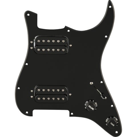 Fender / Pre-Wired Strat Pickguard Quadra Tap HH Black 11 Hole PG フェンダー ピックアップ付きピックガード
