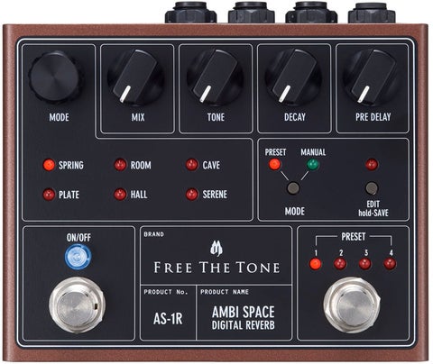 FREE THE TONE AS-R デジタルリバーブ Free The Tone / AMBI SPACE AS-1R DIGITAL REVERB リバーブ フリーザ
