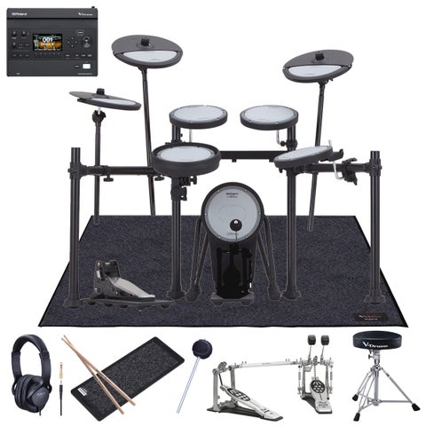 Roland / VQD106PADS + V31音源モジュール・キット PEARLツインペダルや純正マットを採用したフルセット